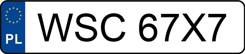 Numer rejestracyjny WSC 67X7 posiada OPEL Insignia 2.0 CDTI MR`08 E4 Insignia - WSC67X7