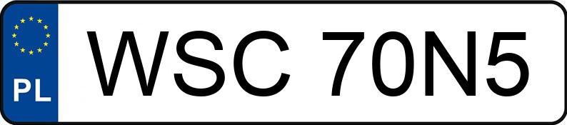Numer rejestracyjny WSC 70N5 posiada RENAULT Kangoo MR`03 E4 1.8t Express Access - WSC70N5