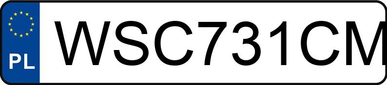 Numer rejestracyjny WSC 731CM posiada MERCEDES-BENZ ACTROS - WSC731CM