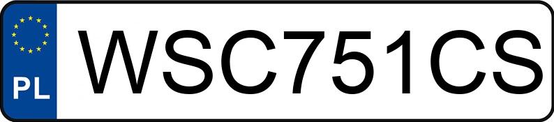 Numer rejestracyjny WSC 751CS posiada BMW 740i Kat. E38 L Aut. - WSC751CS