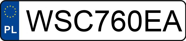 Numer rejestracyjny WSC 760EA posiada BMW 320 - WSC760EA