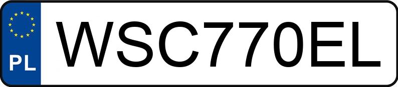 Numer rejestracyjny WSC 770EL posiada MERCEDES-BENZ AMG CLA 45 - WSC770EL