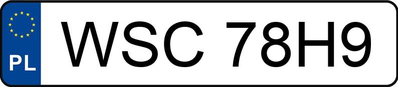 Numer rejestracyjny WSC 78H9 posiada VOLVO S80 2.5 D MR`98 E2 S80 2.5 D MR`98 E2 - WSC78H9