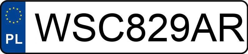 Numer rejestracyjny WSC 829AR posiada AUDI A4 - WSC829AR Numer rejestracyjny WSC 829AR posiada AUDI A4 - WSC829AR