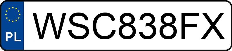 Numer rejestracyjny WSC 838FX posiada BRENDERUP B26 - WSC838FX Numer rejestracyjny WSC 838FX posiada BRENDERUP B26 - WSC838FX