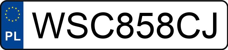 Numer rejestracyjny WSC 858CJ posiada CHRYSLER PT CRUISER - WSC858CJ