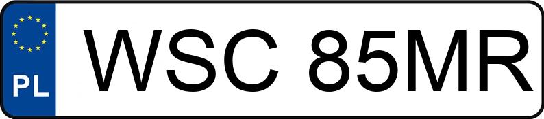 Numer rejestracyjny WSC 85MR posiada FSC-STARACHOWICE 1142 - WSC85MR