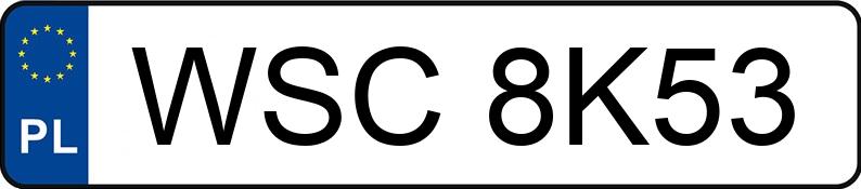 Numer rejestracyjny WSC 8K53 posiada FIAT PUNTO - WSC8K53