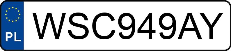 Numer rejestracyjny WSC 949AY posiada BMW X3 - WSC949AY