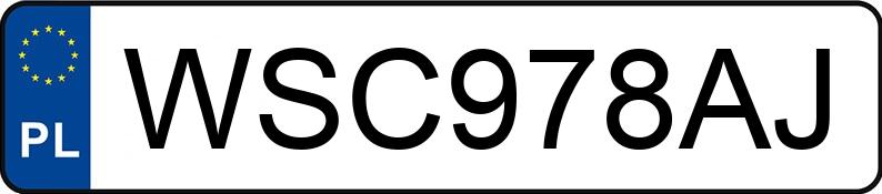 Numer rejestracyjny WSC 978AJ posiada BMW 530 - WSC978AJ
