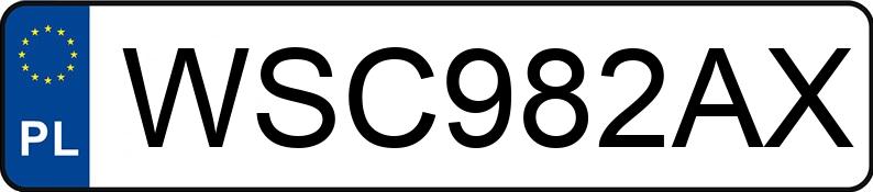 Numer rejestracyjny WSC 982AX posiada SCHMITZ CARGOBULL  SCB*S3B - WSC982AX