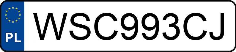 Numer rejestracyjny WSC 993CJ posiada FIAT DUCATO - WSC993CJ