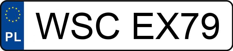 Numer rejestracyjny WSC EX79 posiada OPEL ASTRA - WSCEX79 Numer rejestracyjny WSC EX79 posiada OPEL ASTRA - WSCEX79