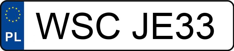 Numer rejestracyjny WSC JE33 posiada SUZUKI IGNIS - WSCJE33