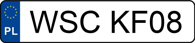 Numer rejestracyjny WSC KF08 posiada OPEL Astra 1.6i Kat. MR`95 Club Caravan - WSCKF08