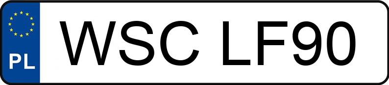 Numer rejestracyjny WSC LF90 posiada PEUGEOT BOXER - WSCLF90