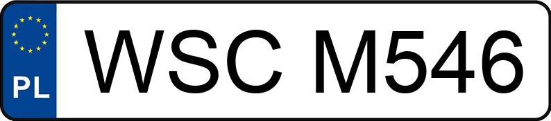 Numer rejestracyjny WSC M546 posiada WAZ LADA 2105 2105 S - WSCM546