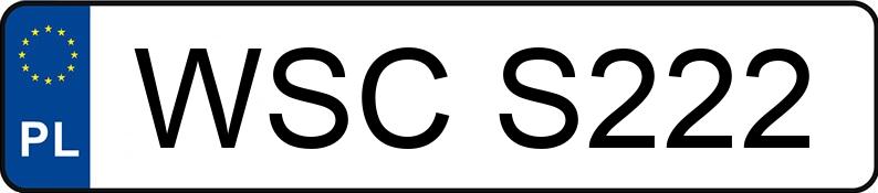 Numer rejestracyjny WSC S222 posiada VOLKSWAGEN Passat B5 1.9 TDI MR`96 E2 Trendline - WSCS222 Numer rejestracyjny WSC S222 posiada VOLKSWAGEN Passat B5 1.9 TDI MR`96 E2 Trendline - WSCS222