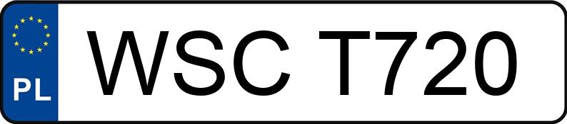 Numer rejestracyjny WSC T720 posiada SUZUKI Skutery do 50 ccm AH 50 - WSCT720