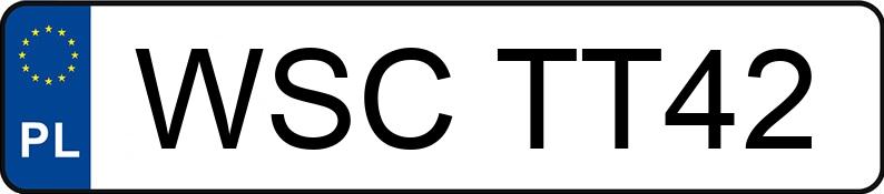 Numer rejestracyjny WSC TT42 posiada AUDI A4 - WSCTT42