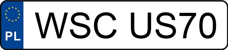 Numer rejestracyjny WSC US70 posiada OPEL Zafira 1.8 MR`06 E4 Sport - WSCUS70