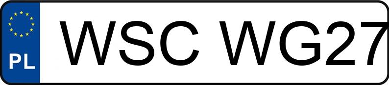 Numer rejestracyjny WSC WG27 posiada RENAULT MEGANE - WSCWG27