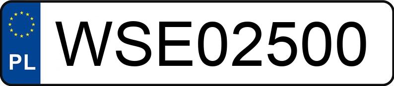 Numer rejestracyjny WSE 02500 posiada BMW 525 D - WSE02500 Numer rejestracyjny WSE 02500 posiada BMW 525 D - WSE02500