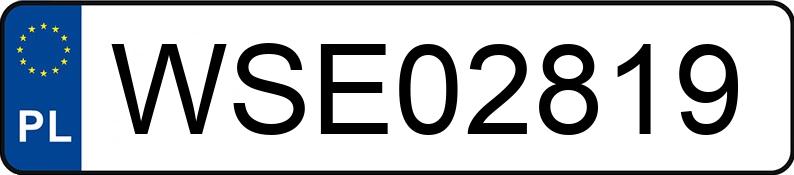 Numer rejestracyjny WSE 02819 posiada VOLKSWAGEN GOLF - WSE02819