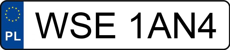 Numer rejestracyjny WSE 1AN4 posiada PEUGEOT 208 Diesel MR`12 E5 Active - WSE1AN4