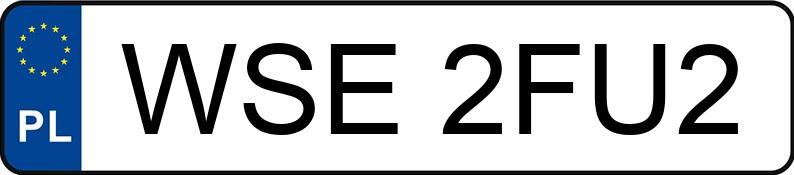 Numer rejestracyjny WSE 2FU2 posiada AUDI A6 - WSE2FU2 Numer rejestracyjny WSE 2FU2 posiada AUDI A6 - WSE2FU2