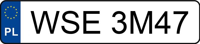 Numer rejestracyjny WSE 3M47 posiada AUDI A6 - WSE3M47 Numer rejestracyjny WSE 3M47 posiada AUDI A6 - WSE3M47