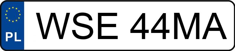 Numer rejestracyjny WSE 44MA posiada FORD Fusion 1.4 TDCi MR`02 E3 FX - WSE44MA