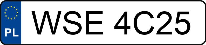 Numer rejestracyjny WSE 4C25 posiada OPEL ZAFIRA - WSE4C25 Numer rejestracyjny WSE 4C25 posiada OPEL ZAFIRA - WSE4C25