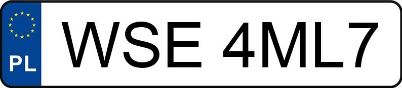 Numer rejestracyjny WSE 4ML7 posiada FORD Mondeo 2.0 MR`04 E3 Trend X - WSE4ML7 Numer rejestracyjny WSE 4ML7 posiada FORD Mondeo 2.0 MR`04 E3 Trend X - WSE4ML7
