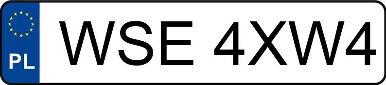 Numer rejestracyjny WSE 4XW4 posiada PEUGEOT 208 - WSE4XW4 Numer rejestracyjny WSE 4XW4 posiada PEUGEOT 208 - WSE4XW4