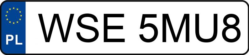 Numer rejestracyjny WSE 5MU8 posiada FORD KUGA - WSE5MU8