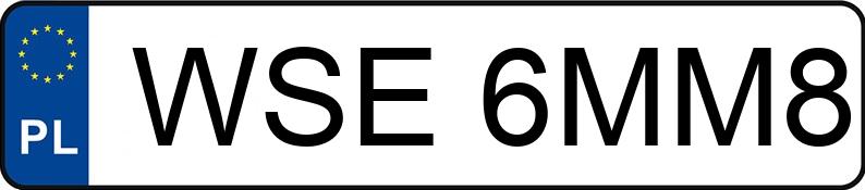 Numer rejestracyjny WSE 6MM8 posiada SKODA FABIA - WSE6MM8 Numer rejestracyjny WSE 6MM8 posiada SKODA FABIA - WSE6MM8