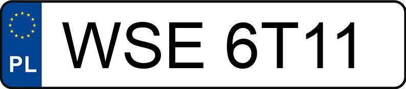 Numer rejestracyjny WSE 6T11 posiada VOLKSWAGEN GOLF - WSE6T11