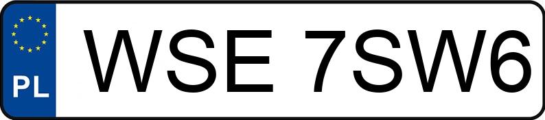 Numer rejestracyjny WSE 7SW6 posiada AUDI A4 Avant 1.9 TDi Kat. MR`00 E3 8E A4 Avant 1.9 TDi Kat. MR`00 E3 8E - WSE7SW6