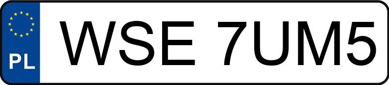 Numer rejestracyjny WSE7UM5 posiada BMW Seria 3 320i Coupe Kat. E36