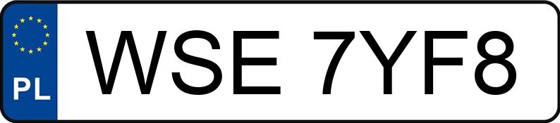 Numer rejestracyjny WSE7YF8 posiada BMW Seria 3 318 Diesel DPF MR`04 E4 E90