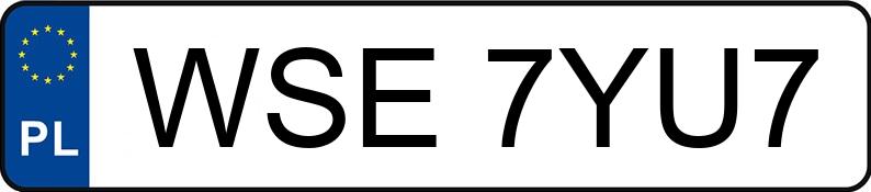 Numer rejestracyjny WSE7YU7 posiada BMW Seria 3 320i Kat. E36