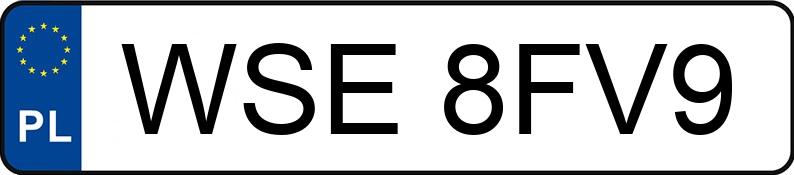 Numer rejestracyjny WSE 8FV9 posiada IVECO 50C/35 - WSE8FV9