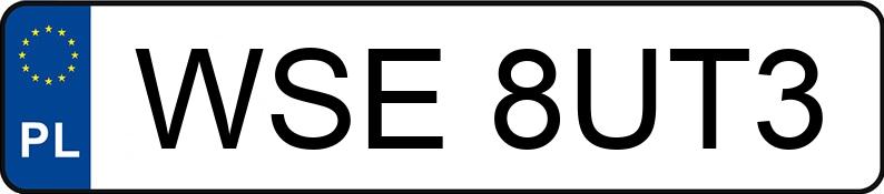 Numer rejestracyjny WSE 8UT3 posiada RENAULT KANGOO - WSE8UT3
