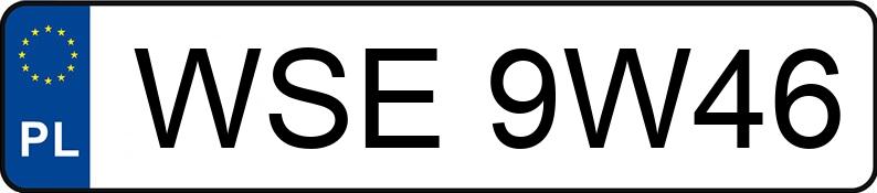 Numer rejestracyjny WSE 9W46 posiada OPEL Vectra C 1.9 CDTI MR`02 E3 Design - WSE9W46