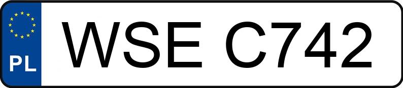 Registreringsnummeret WSE C742 har FSM 126p FL 650 - WSEC742