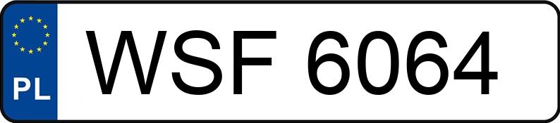 Numer rejestracyjny WSF 6064 posiada FORD Mondeo 2.0i GLX - WSF6064