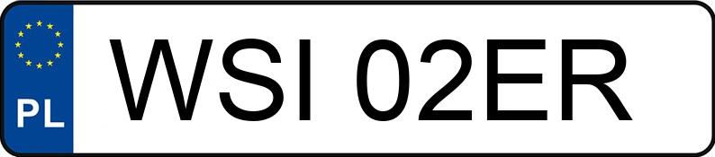 Numer rejestracyjny WSI 02ER posiada VOLKSWAGEN VENTO 1.8 KAT - WSI02ER