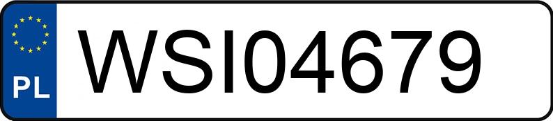 Numer rejestracyjny WSI 04679 posiada VOLKSWAGEN GOLF - WSI04679