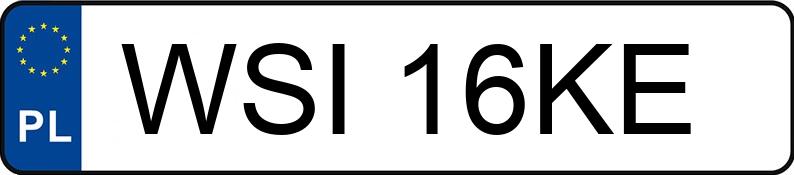 Numer rejestracyjny WSI16KE posiada BMW 318i Kat. E36 318i Kat. E36